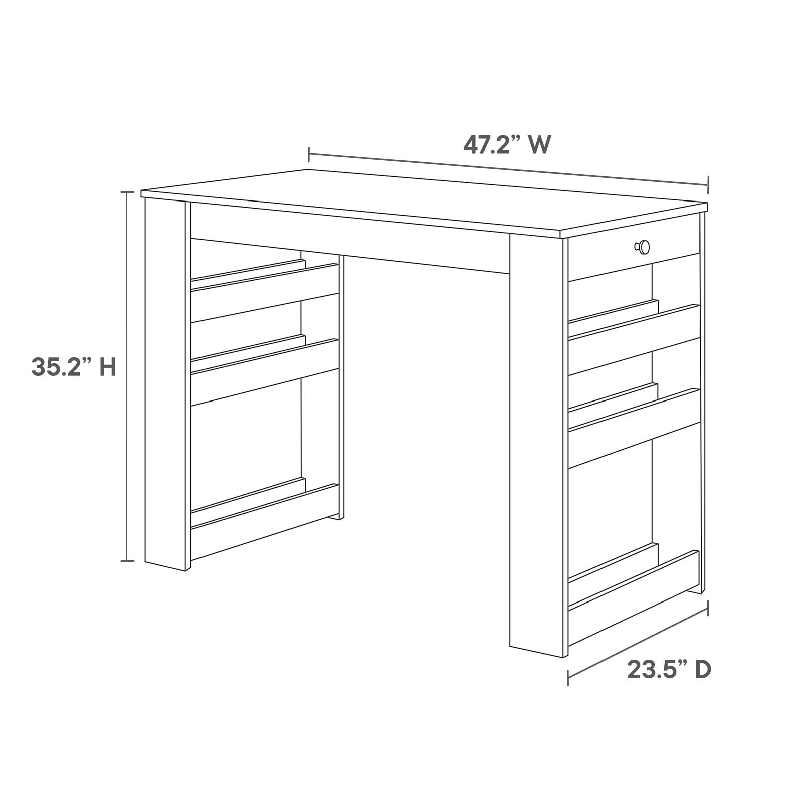 Galley 3-Piece Kitchen Island and Stool Set By HouseBean