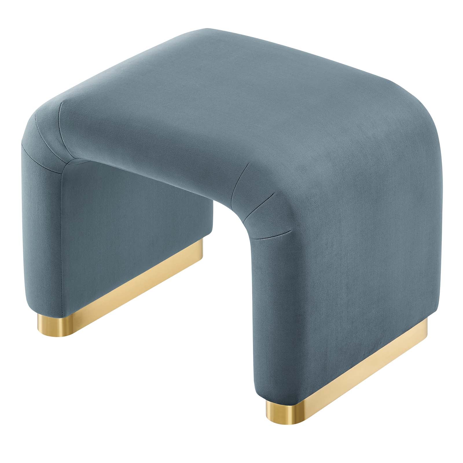 Koda Performance Velvet Waterfall Stool By HouseBean