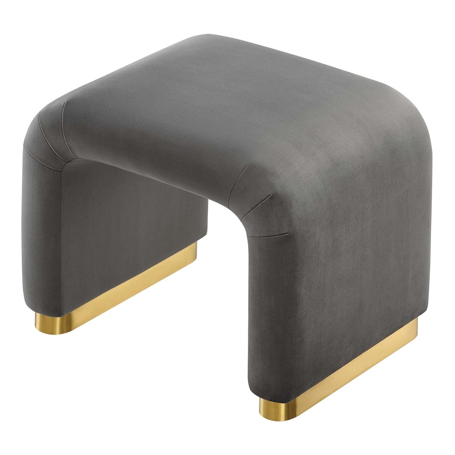 Koda Performance Velvet Waterfall Stool By HouseBean