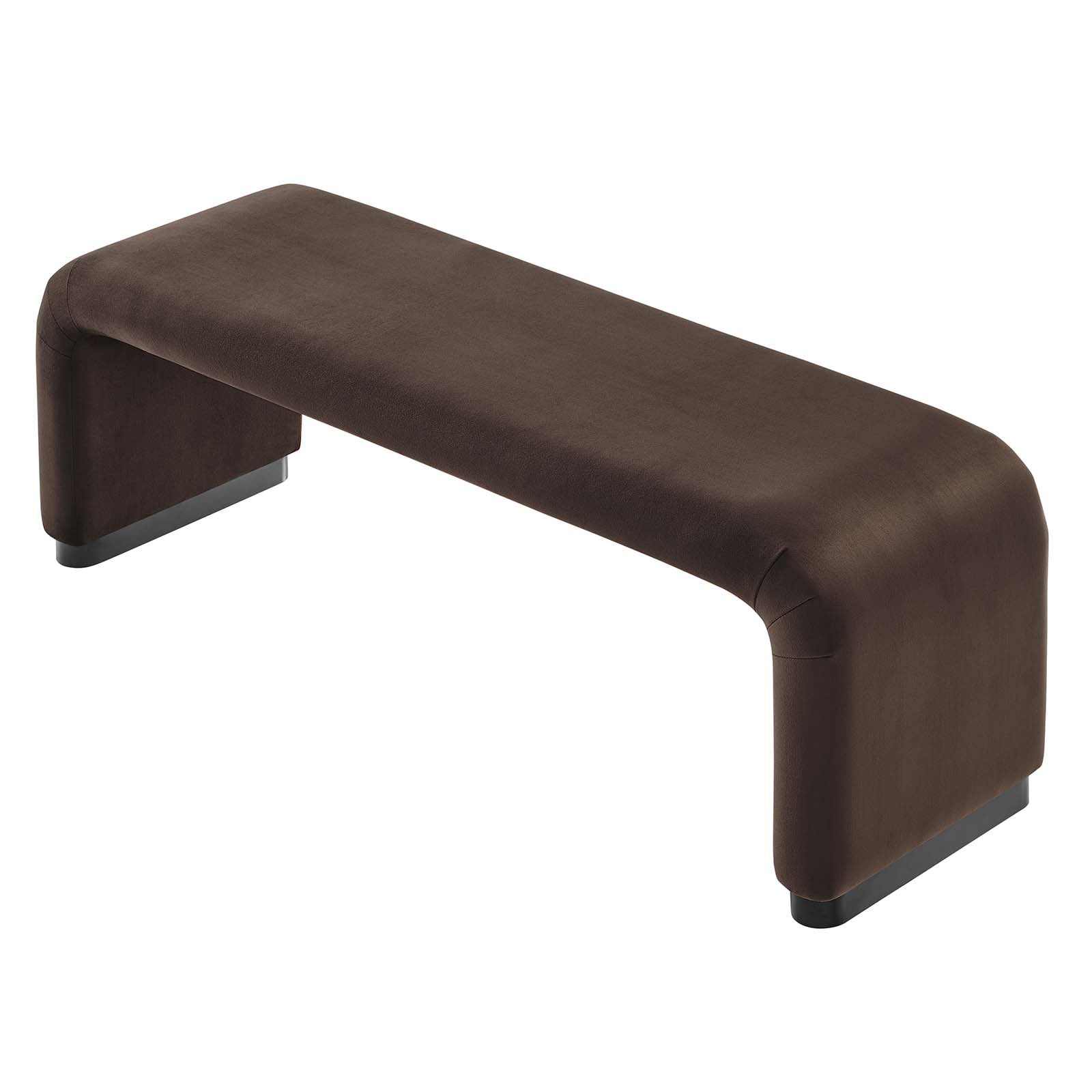 Koda Performance Velvet Waterfall Long Bench By HouseBean