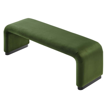 Koda Performance Velvet Waterfall Long Bench By HouseBean