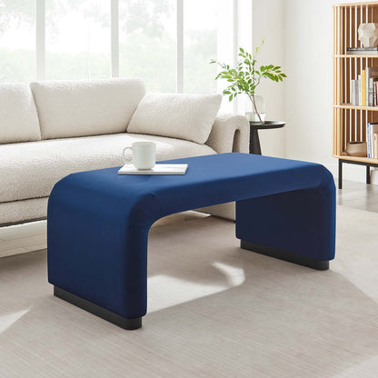 Koda Performance Velvet Waterfall Ottoman By HouseBean