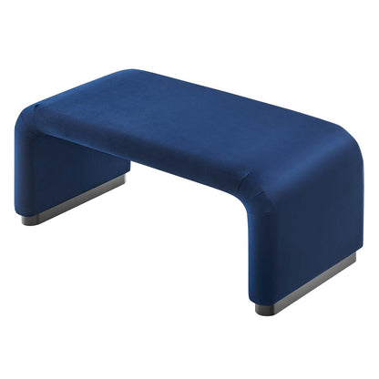 Koda Performance Velvet Waterfall Ottoman By HouseBean