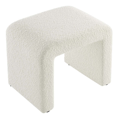 Simba Boucle Fabric Waterfall Stool By HouseBean