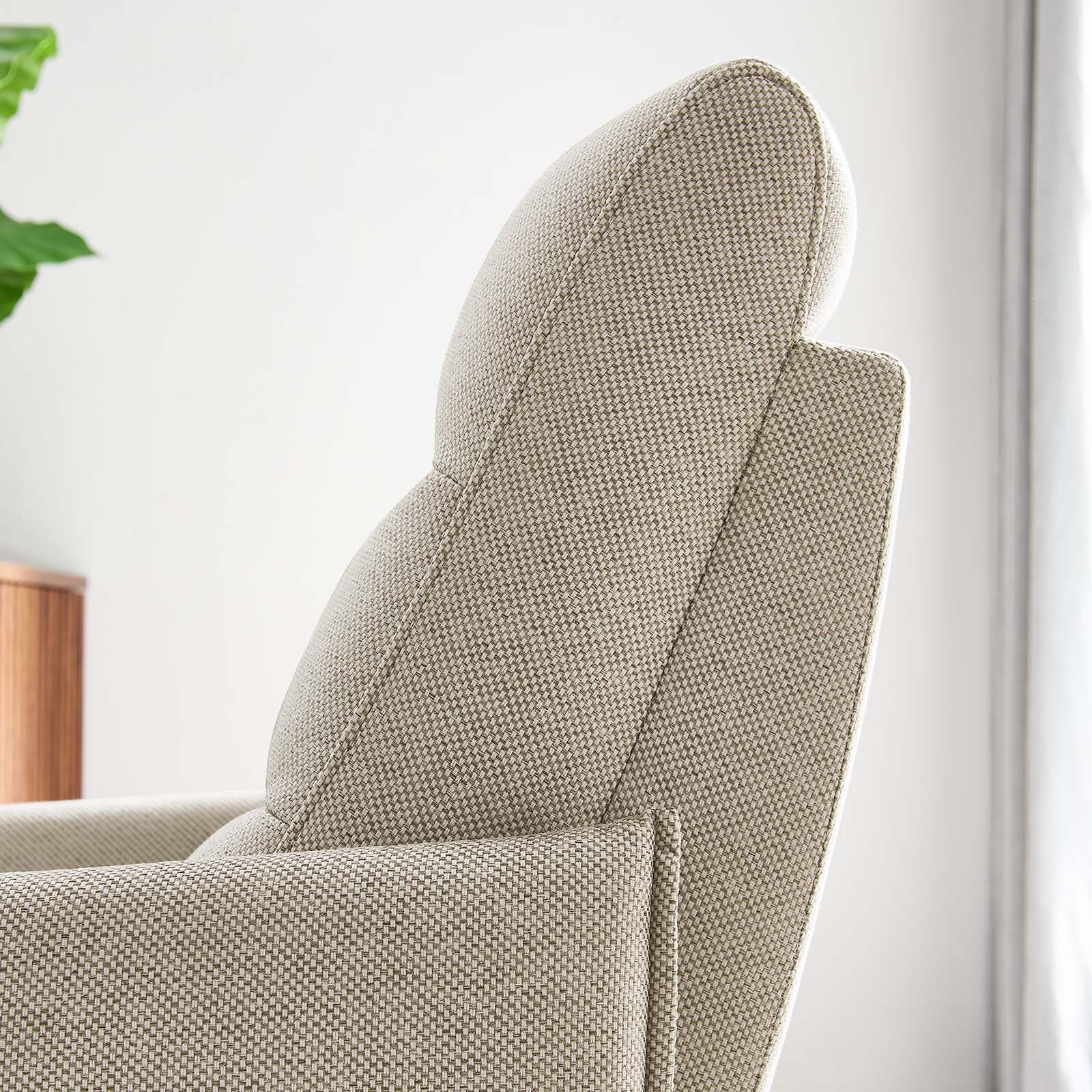 Etta Upholstered Fabric Lounge Chair By HouseBean