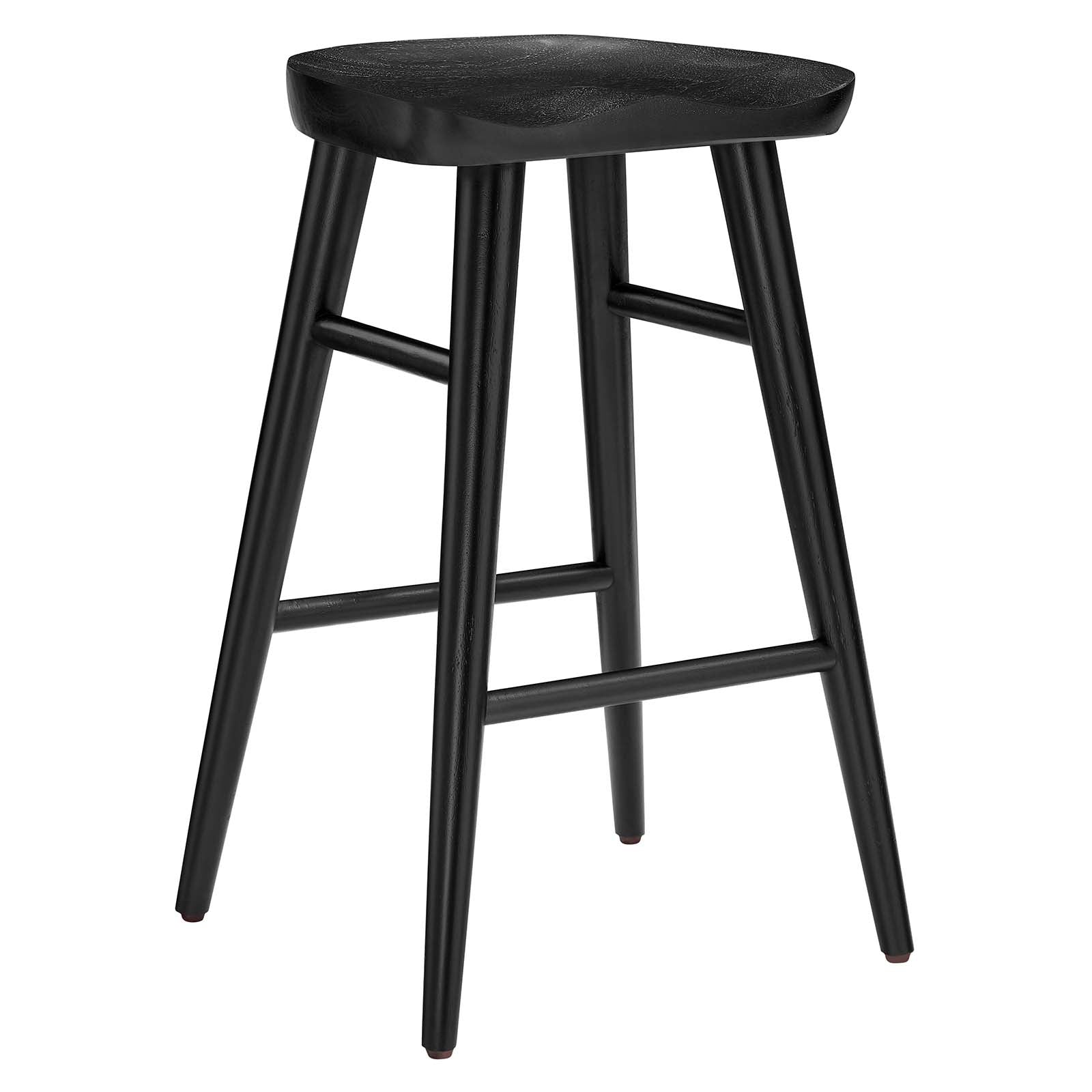 Saville Backless Wood Counter Stools - Set of 2 By HouseBean