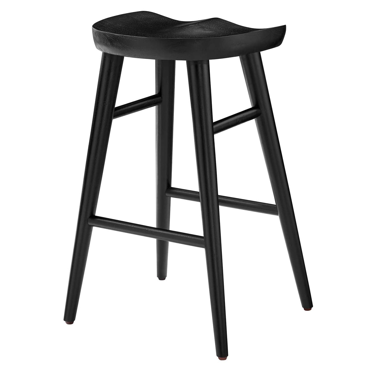 Saville Backless Wood Counter Stools - Set of 2 By HouseBean