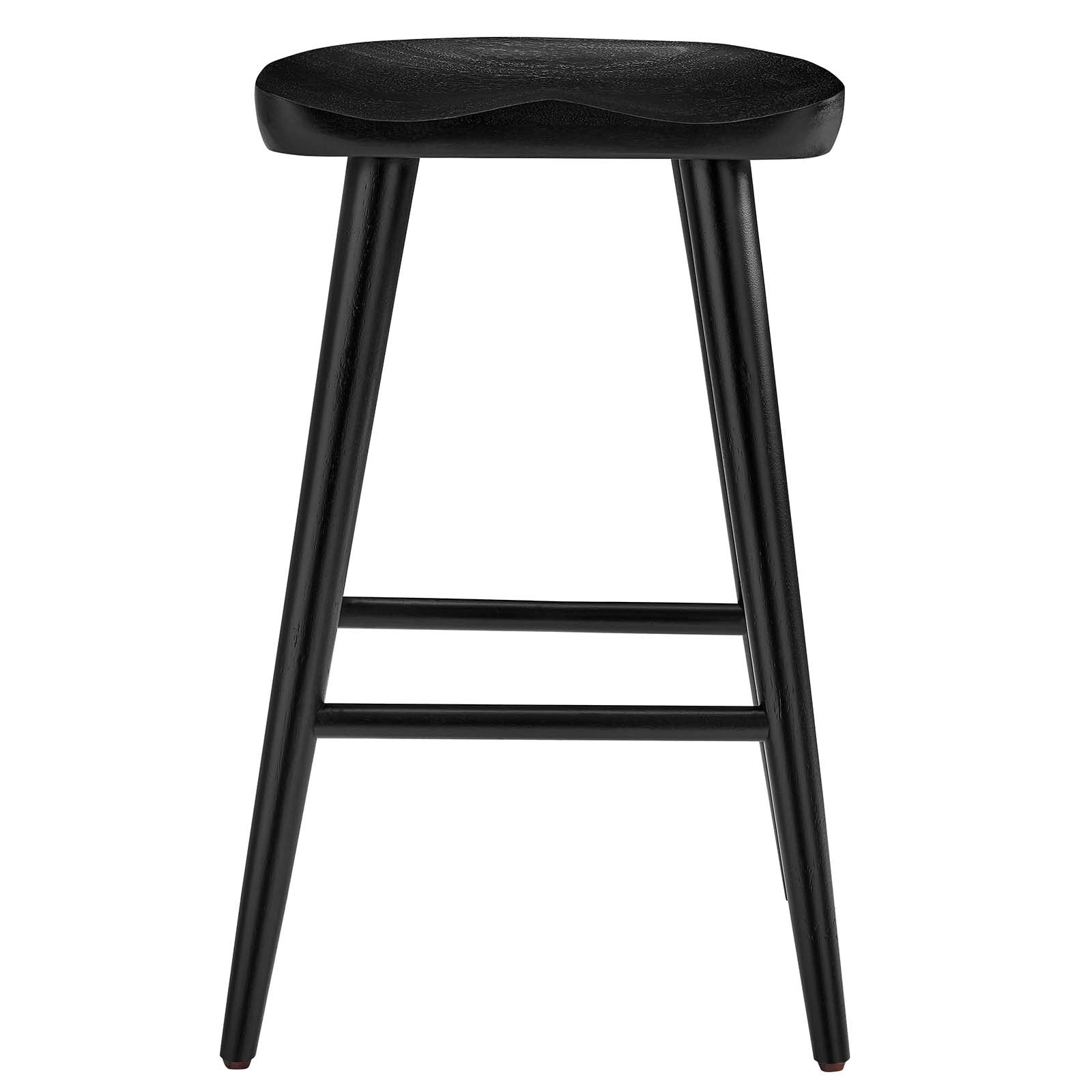 Saville Backless Wood Counter Stools - Set of 2 By HouseBean