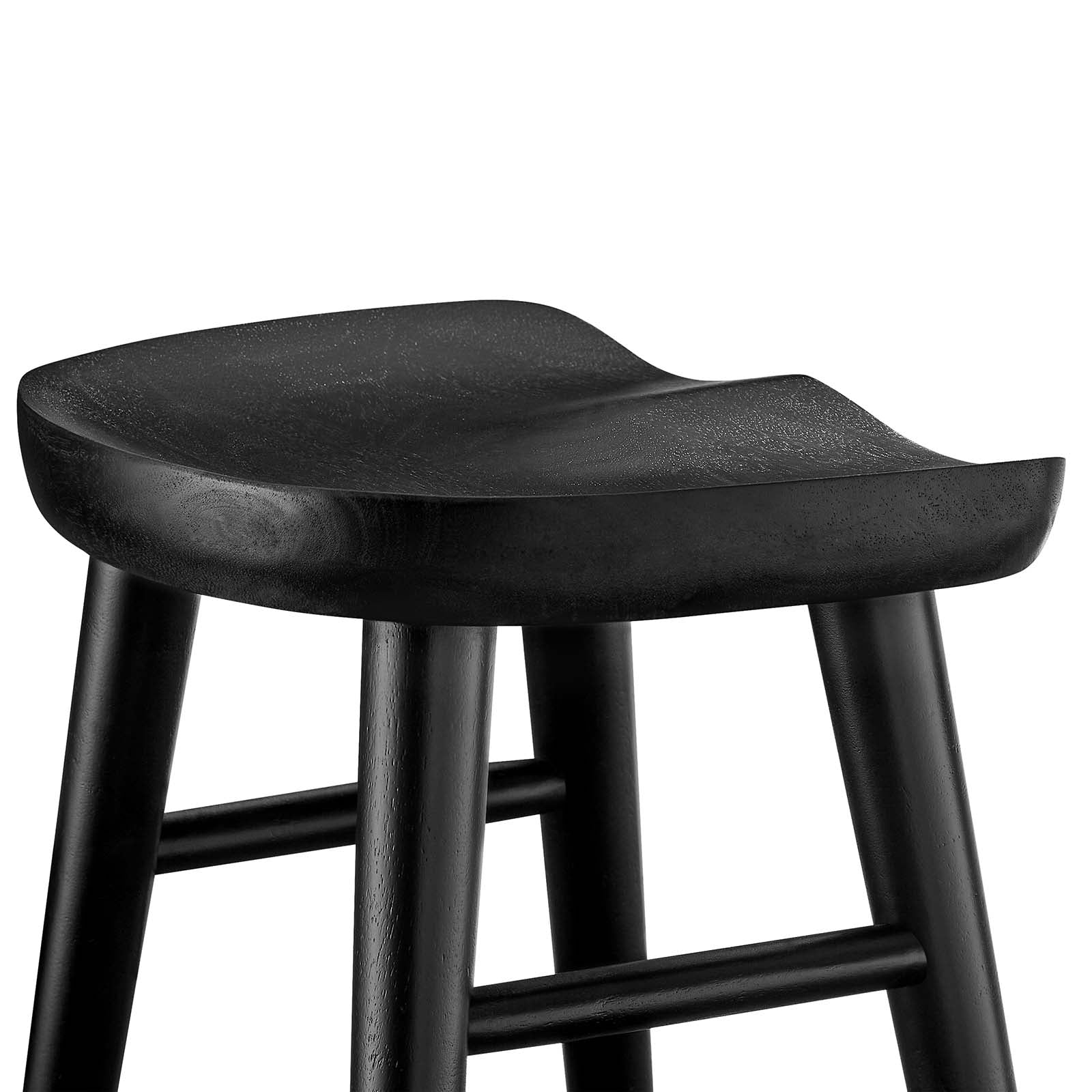 Saville Backless Wood Counter Stools - Set of 2 By HouseBean