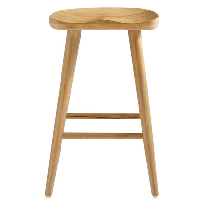 Saville Backless Wood Counter Stools - Set of 2 By HouseBean