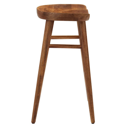 Saville Backless Wood Counter Stools - Set of 2 By HouseBean