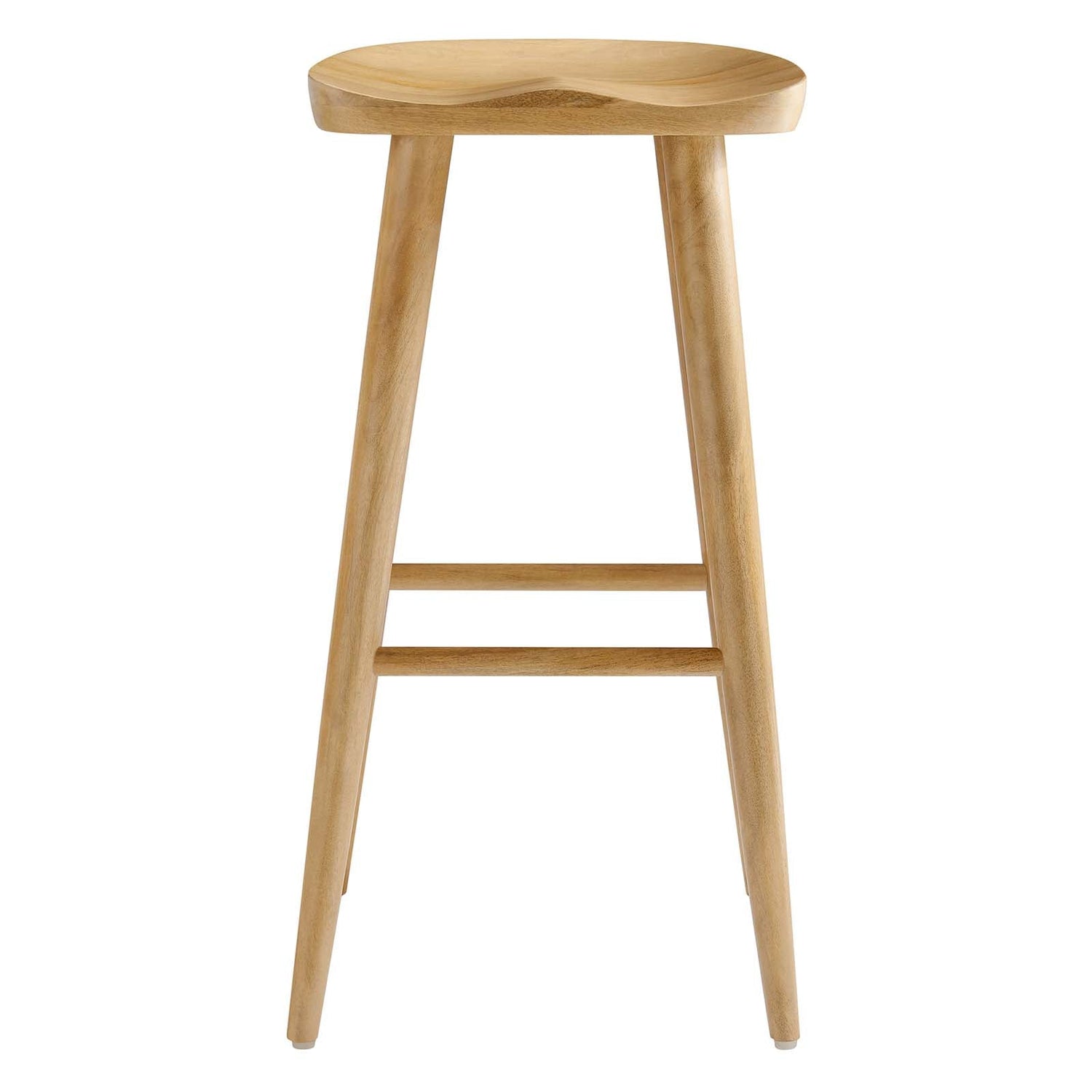 Saville Backless Wood Bar Stools - Set of 2 By HouseBean