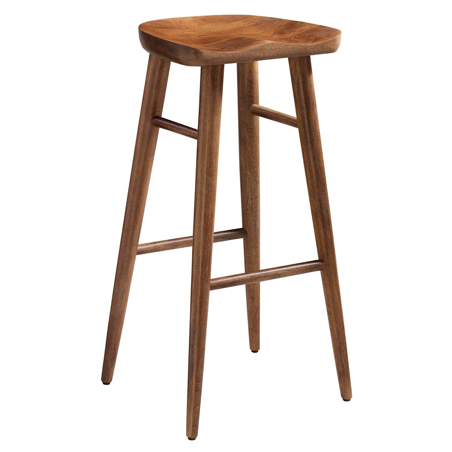 Saville Backless Wood Bar Stools - Set of 2 By HouseBean