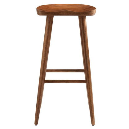 Saville Backless Wood Bar Stools - Set of 2 By HouseBean