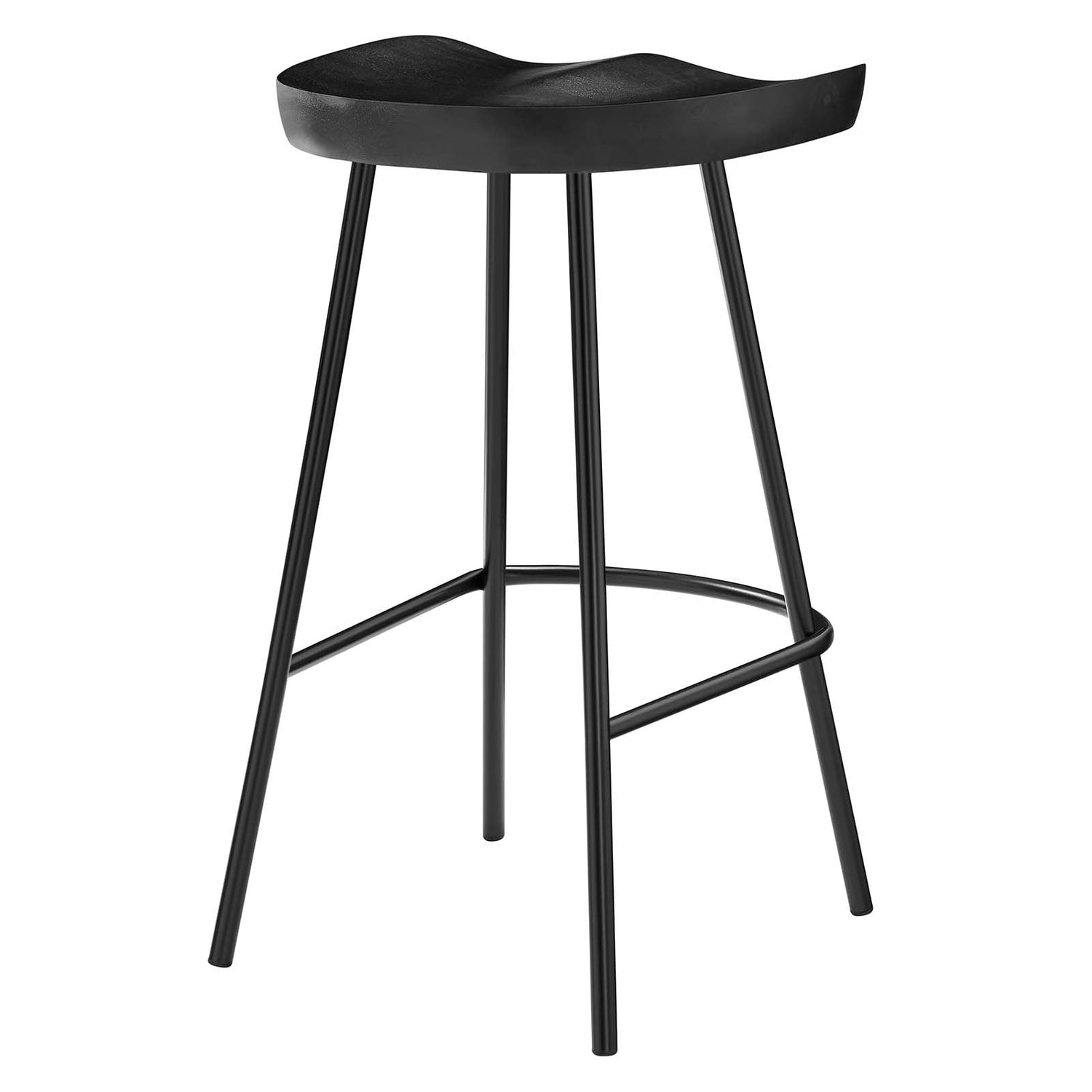 Concord Backless Wood Counter Stools - Set of 2 By HouseBean