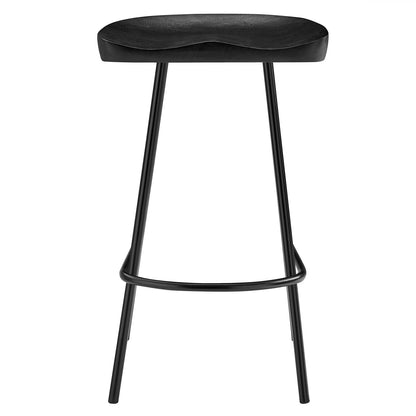 Concord Backless Wood Counter Stools - Set of 2 By HouseBean