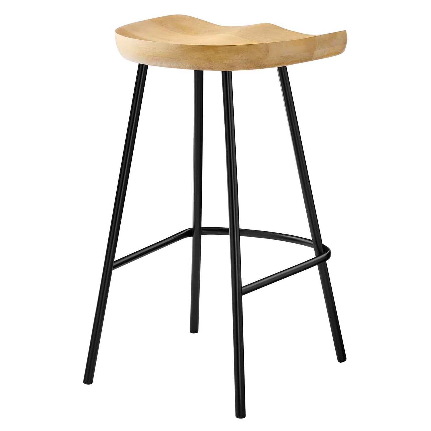 Concord Backless Wood Counter Stools - Set of 2 By HouseBean