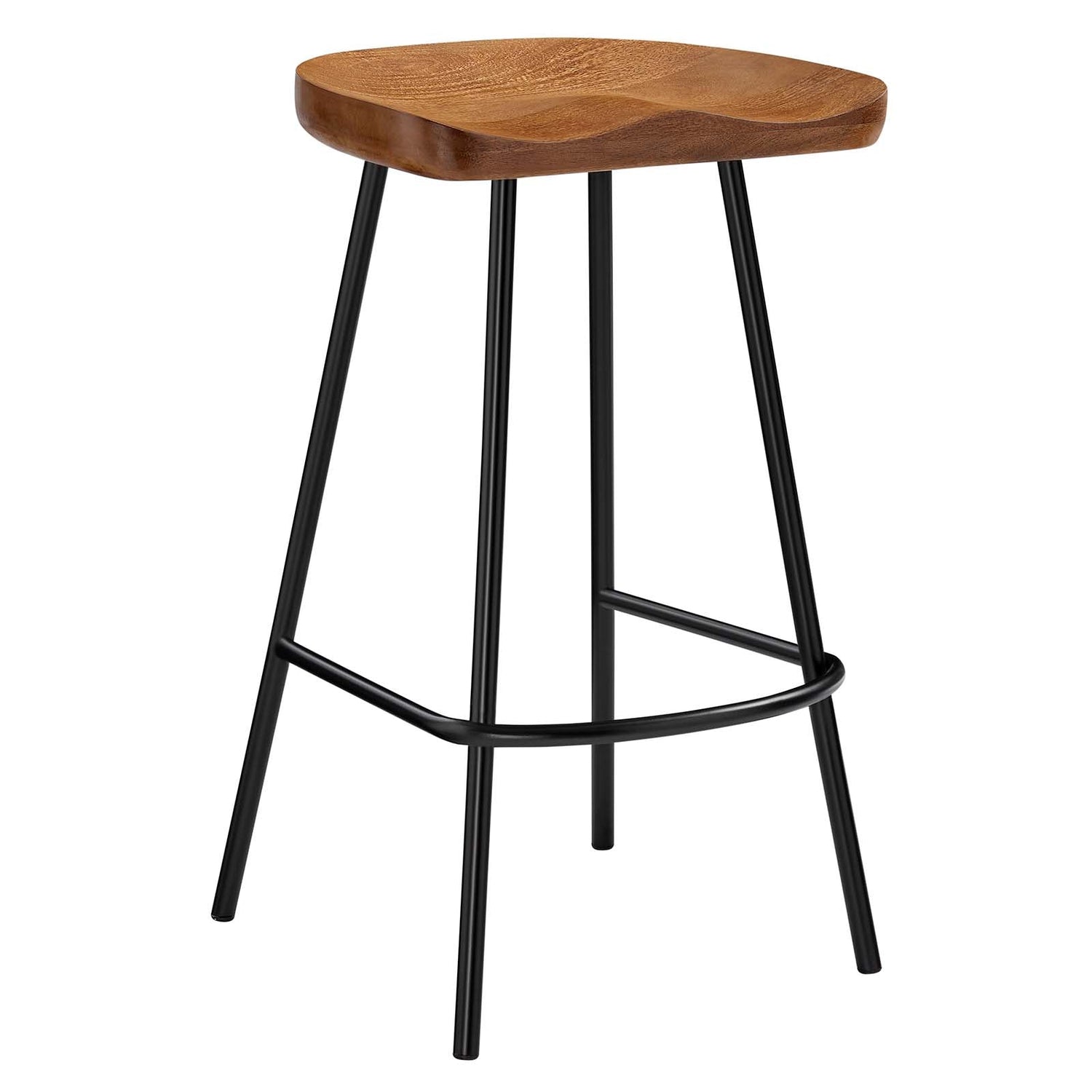 Concord Backless Wood Counter Stools - Set of 2 By HouseBean