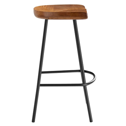 Concord Backless Wood Counter Stools - Set of 2 By HouseBean