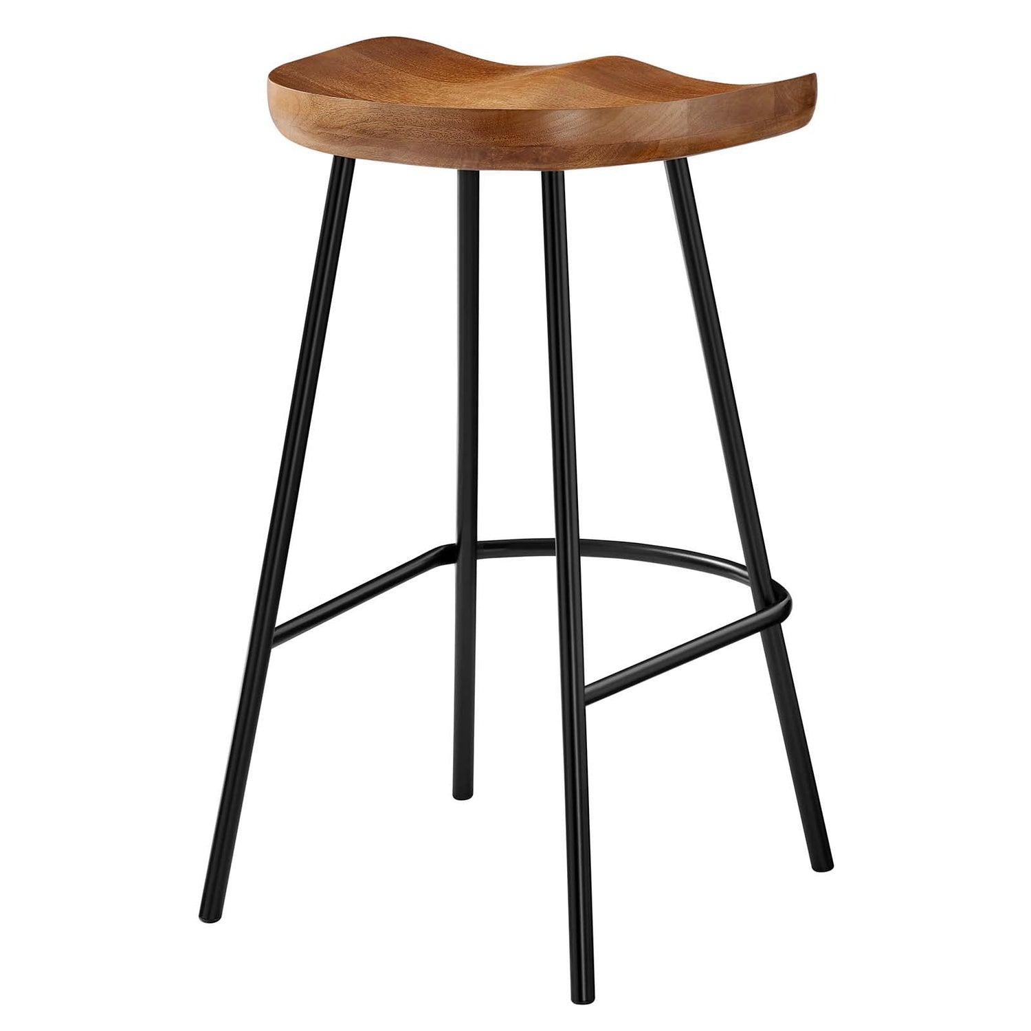 Concord Backless Wood Counter Stools - Set of 2 By HouseBean