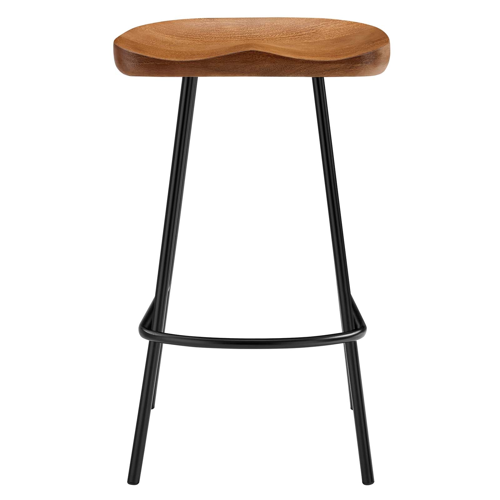 Concord Backless Wood Counter Stools - Set of 2 By HouseBean