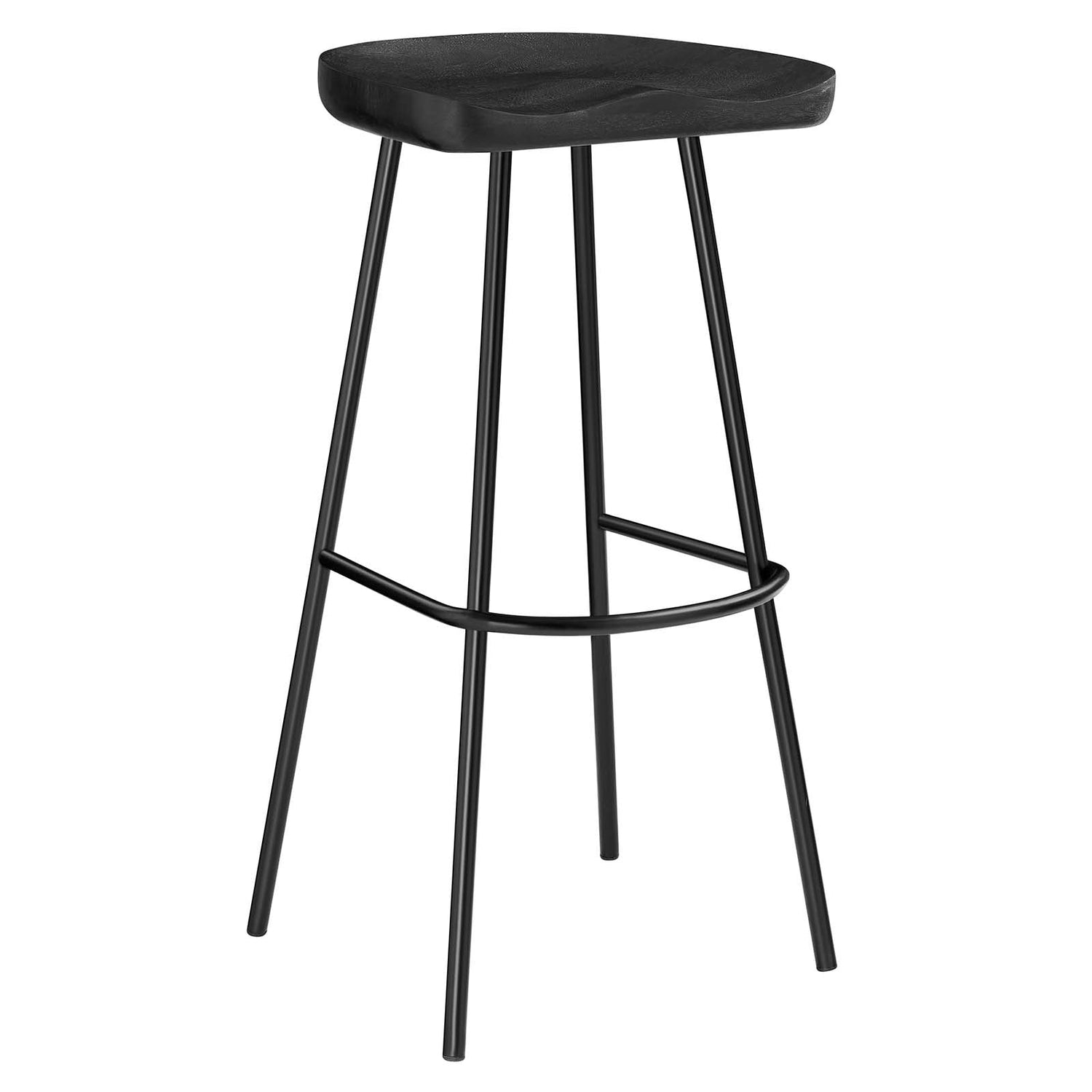 Concord Backless Wood Bar Stools - Set of 2 By HouseBean