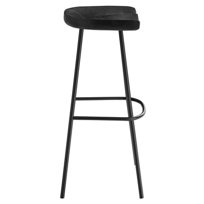 Concord Backless Wood Bar Stools - Set of 2 By HouseBean