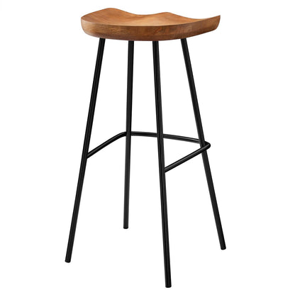 Concord Backless Wood Bar Stools - Set of 2 By HouseBean