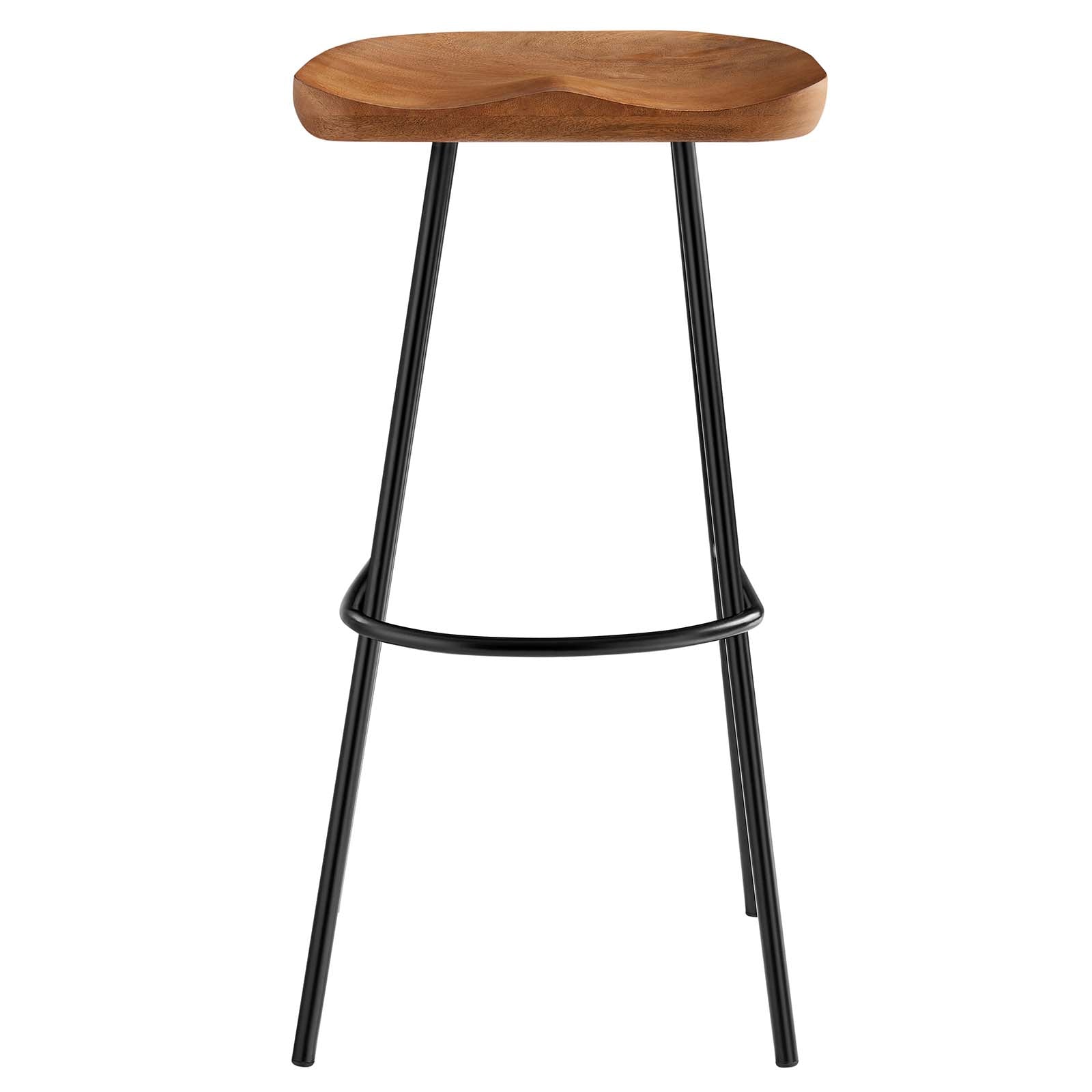 Concord Backless Wood Bar Stools - Set of 2 By HouseBean