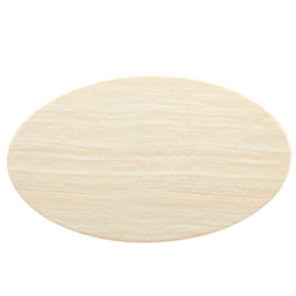 Lippa Oval Artificial Travertine Dining Table by Modway