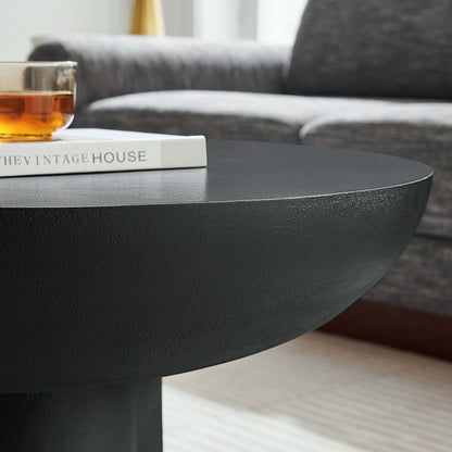 Caspian Round Concrete Coffee Table By HouseBean