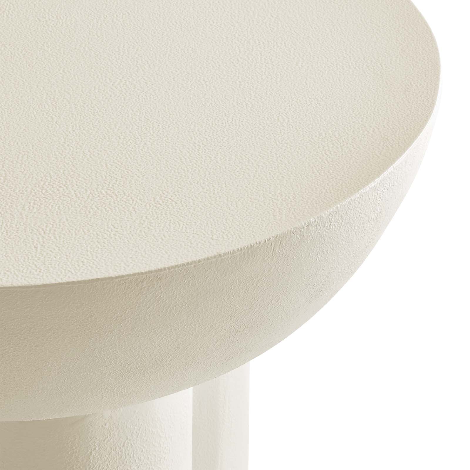 Caspian Round Concrete Side Table By HouseBean