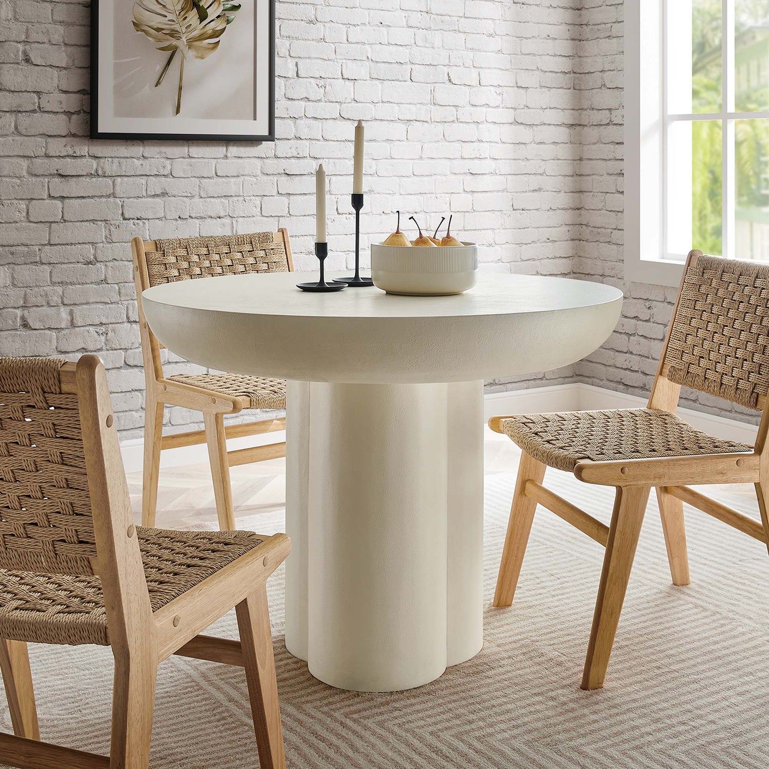 Caspian 40&quot; Round Concrete Dining Table By HouseBean