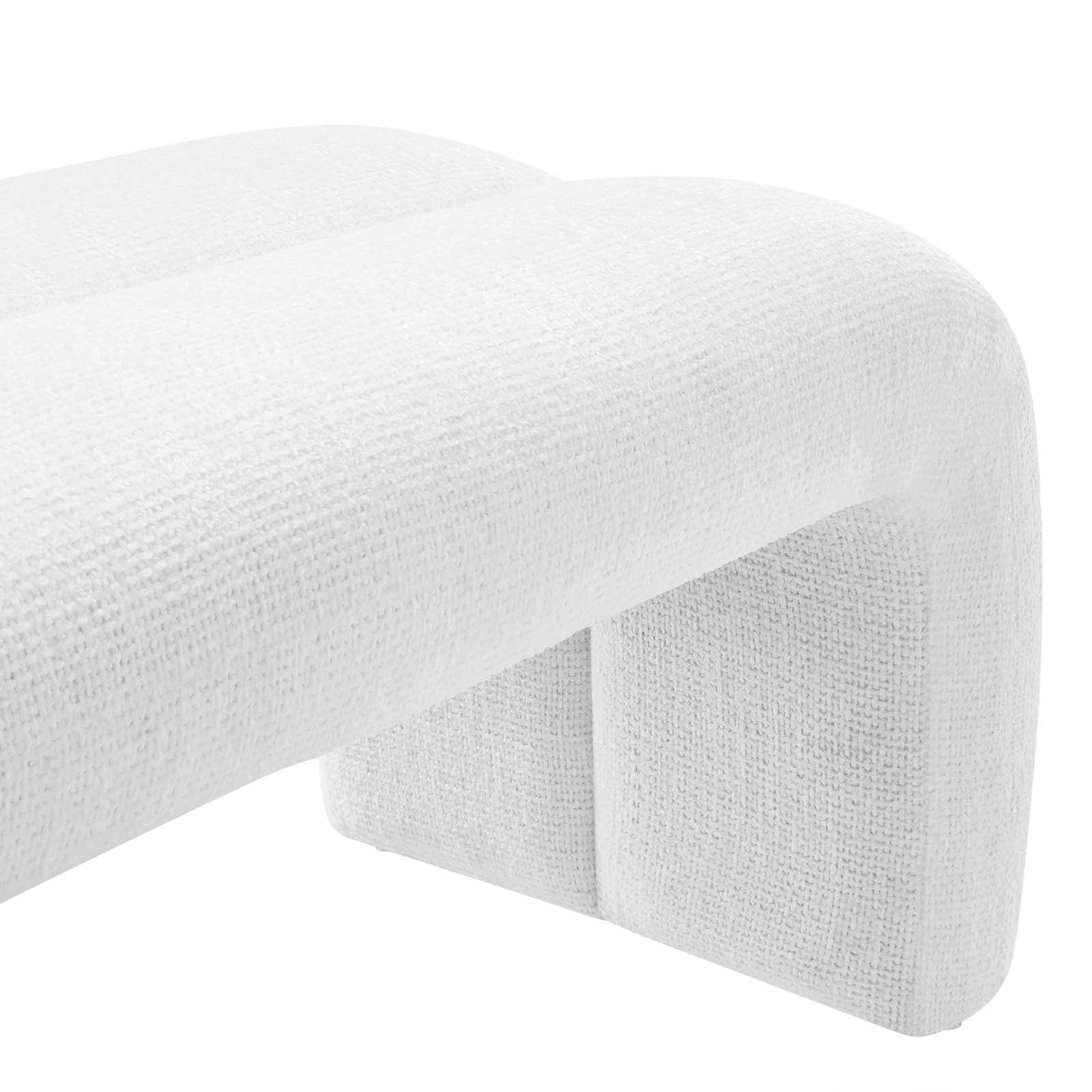 Dax 50.5&quot; Chenille Upholstered Accent Bench By HouseBean