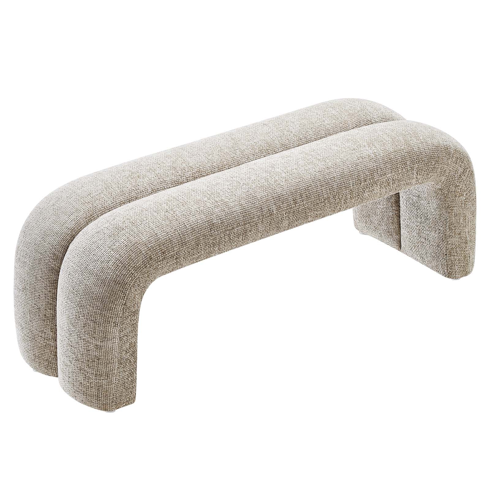 Dax 50.5&quot; Chenille Upholstered Accent Bench By HouseBean