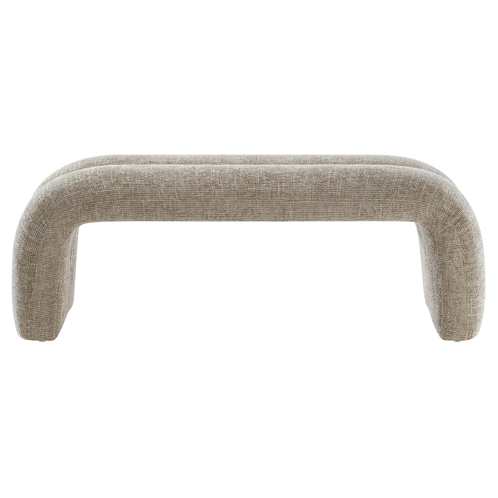 Dax 50.5&quot; Chenille Upholstered Accent Bench By HouseBean