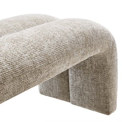 Dax 50.5&quot; Chenille Upholstered Accent Bench By HouseBean