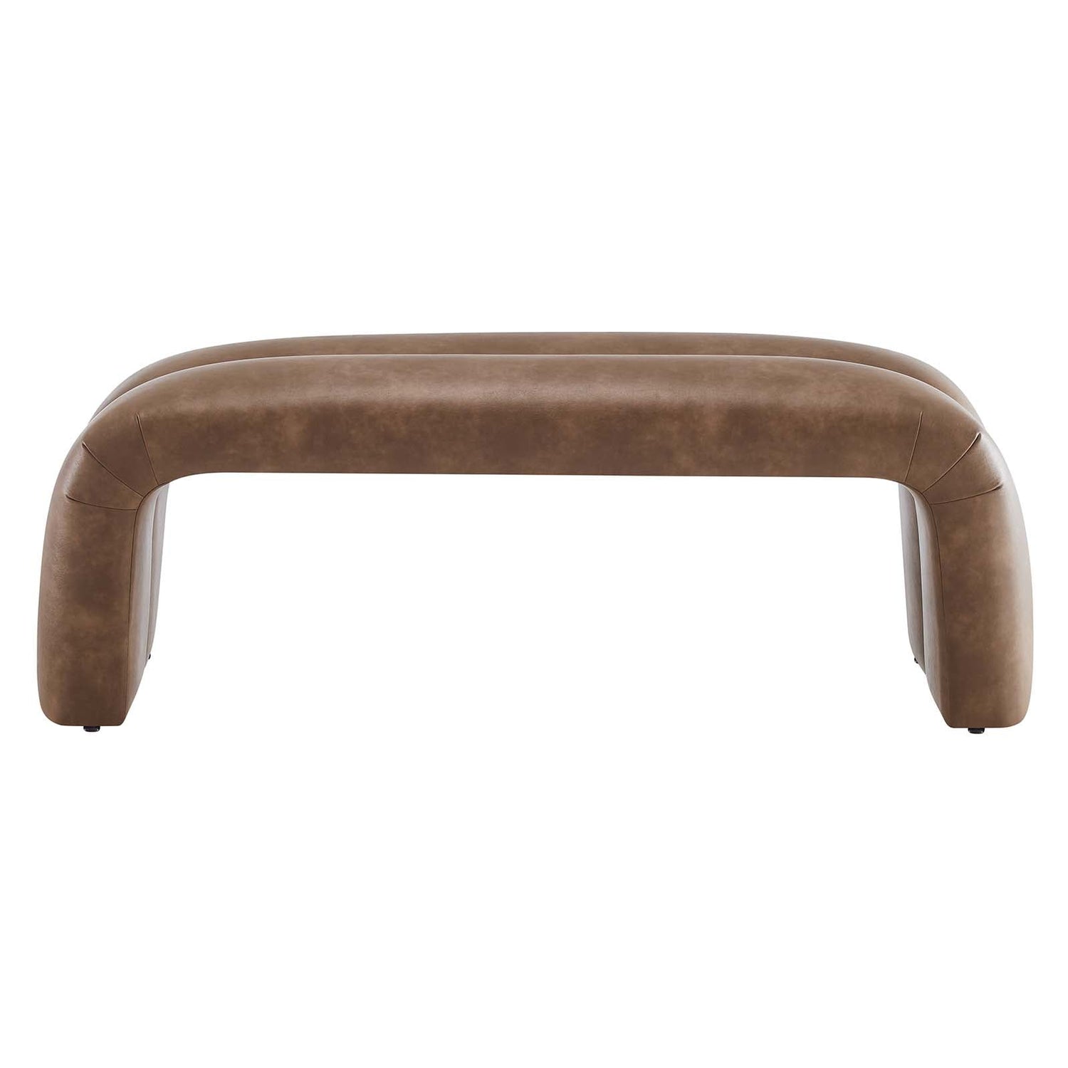 Dax 50.5&quot; Vegan Leather Upholstered Accent Bench By HouseBean