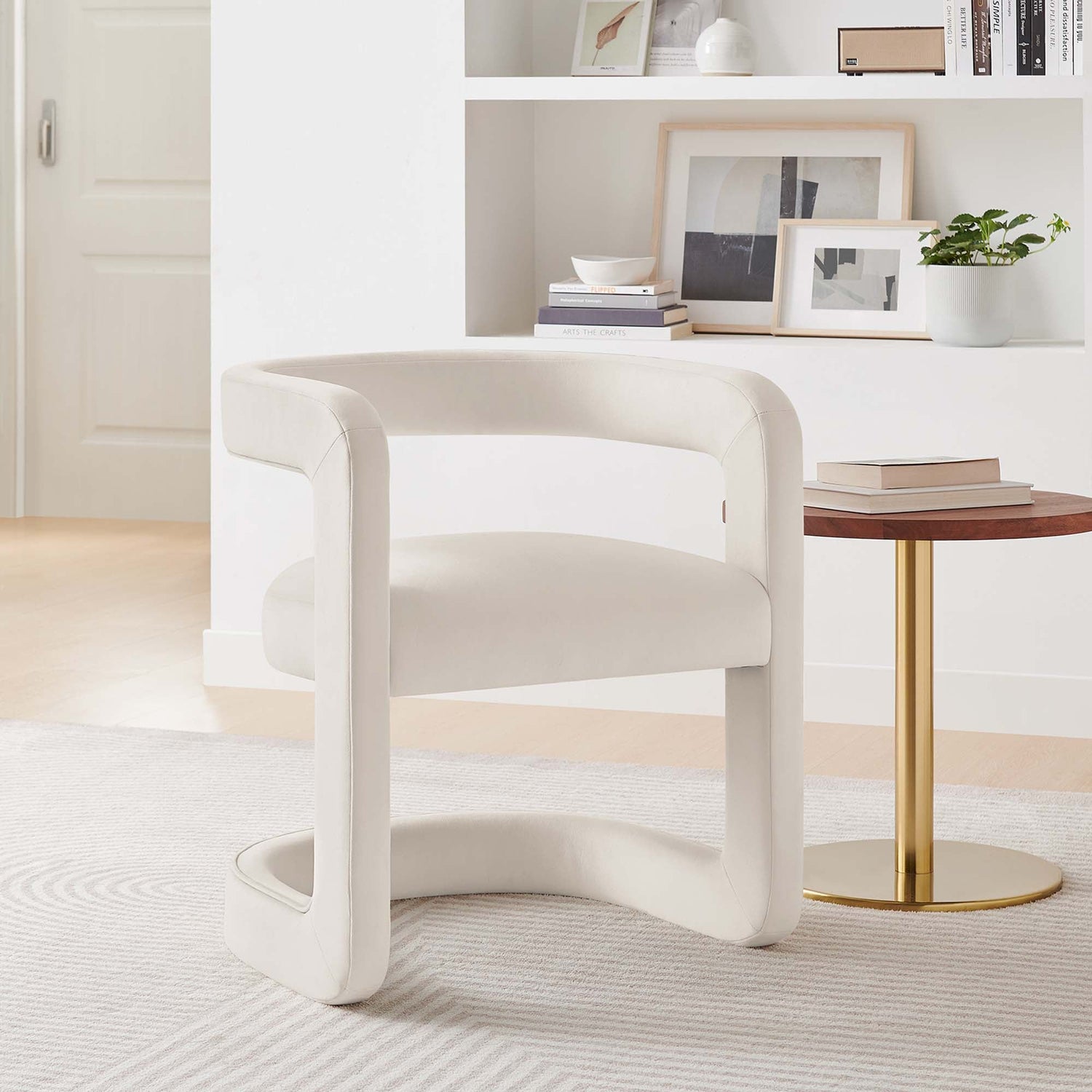 Winslow Performance Velvet Barrel Accent Chair by Modway