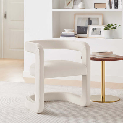 Winslow Performance Velvet Barrel Accent Chair by Modway