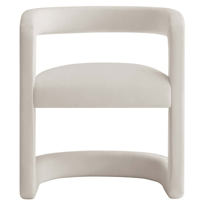 Winslow Performance Velvet Barrel Accent Chair by Modway