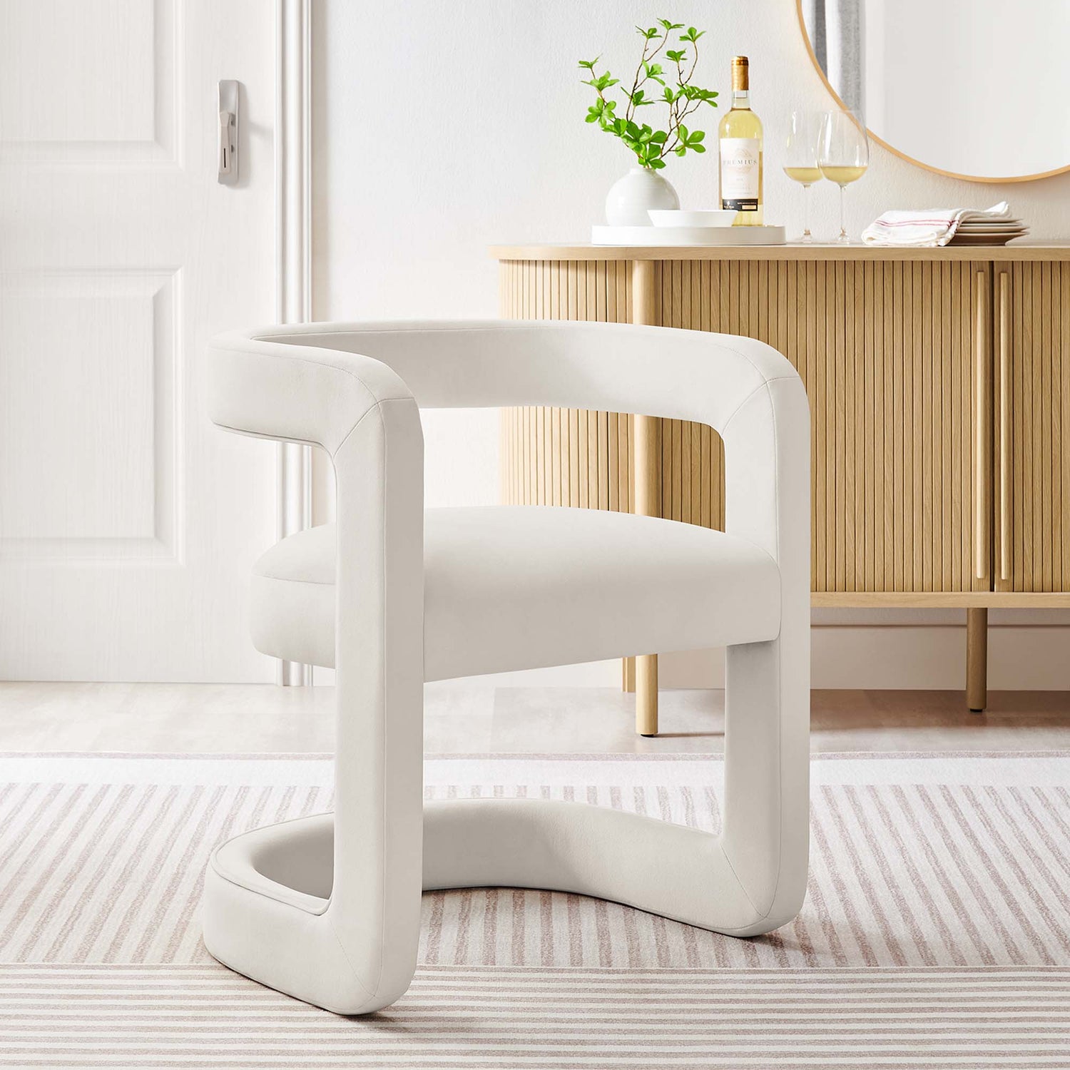Winslow Performance Velvet Barrel Accent Chair by Modway