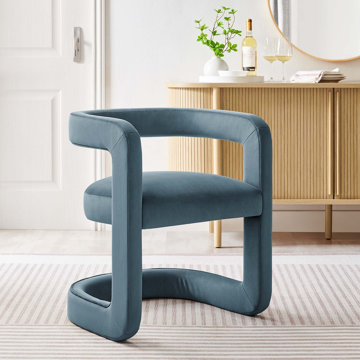Winslow Performance Velvet Barrel Accent Chair by Modway