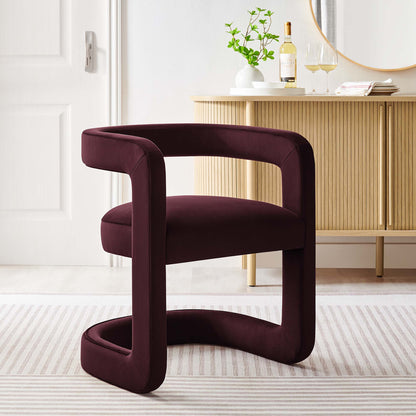 Winslow Performance Velvet Barrel Accent Chair by Modway