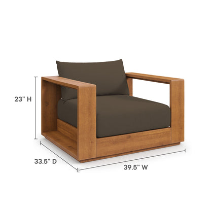 Tahoe Outdoor Patio Acacia Wood Chair by Modway