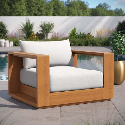 Tahoe Outdoor Patio Acacia Wood Chair by Modway