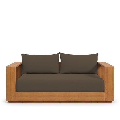 Tahoe Acacia Wood Outdoor Patio Acacia Wood Loveseat by Modway