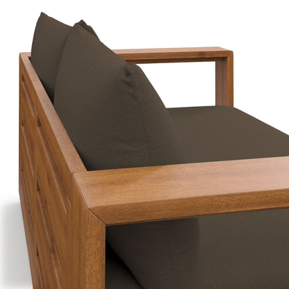 Tahoe Acacia Wood Outdoor Patio Acacia Wood Loveseat by Modway