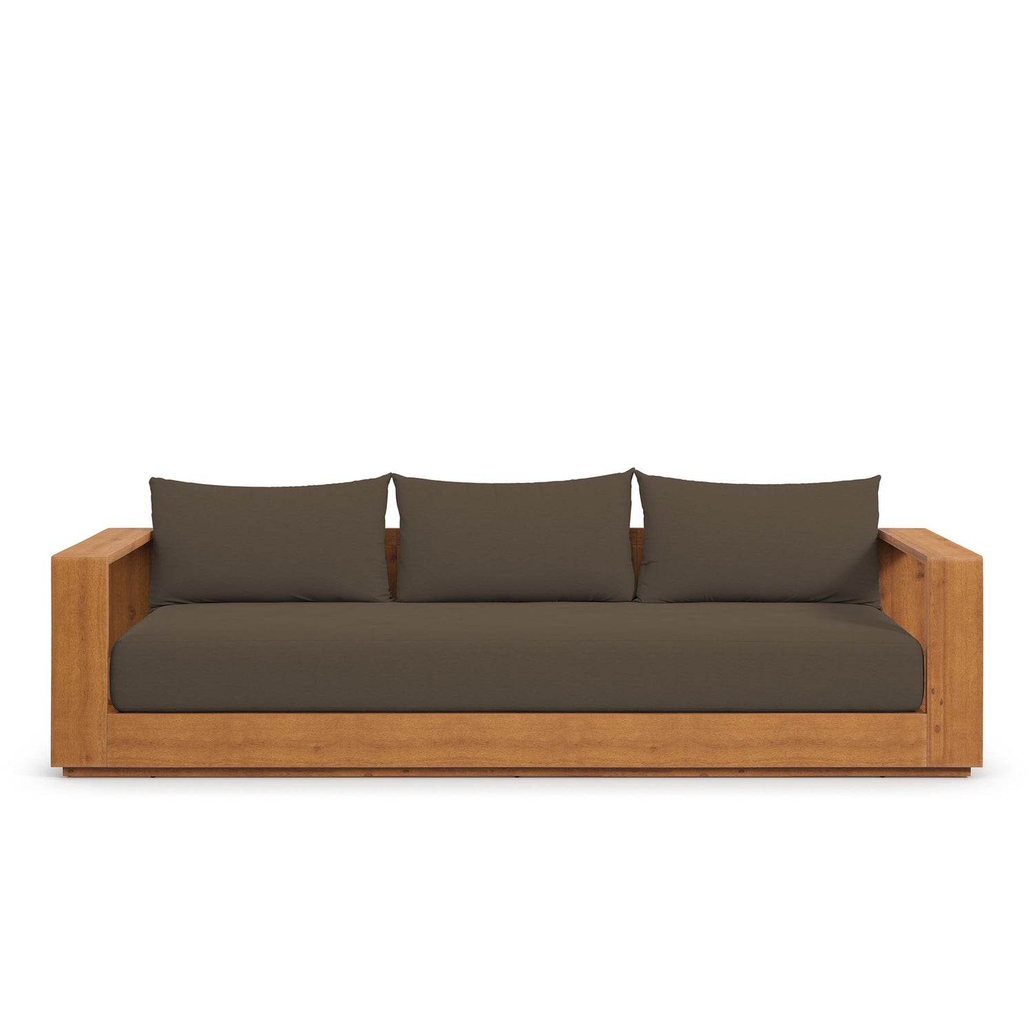 Tahoe Outdoor Patio Acacia Wood Sofa by Modway