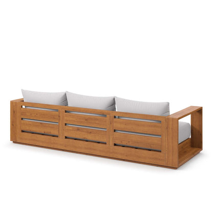 Tahoe Outdoor Patio Acacia Wood Sofa By HouseBean